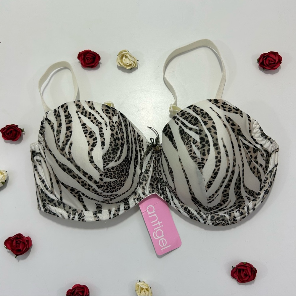 CCO Lise Charmel Antigel Zebra Rebel Animal Print Bra 32D NWT
